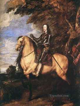  horse Painting - CharlesI on Horseback Baroque court painter Anthony van Dyck